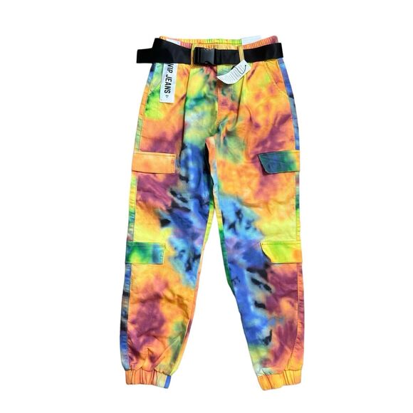 VIP Jeans Pants - VIP Jeans Tie-Dye Cargo Jogger Pant Juniors Size 1/2 NEW